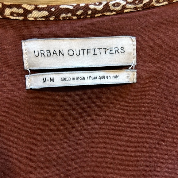 Urban Outfitter Wrap Romper Shorts Brown and Cream Size Medium - Picture 8 of 9